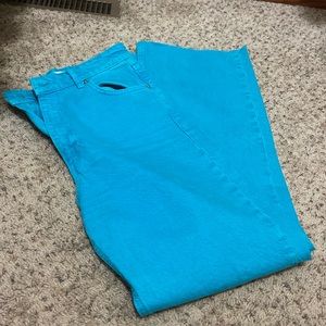 Blue ZARA Wide Leg Jeans